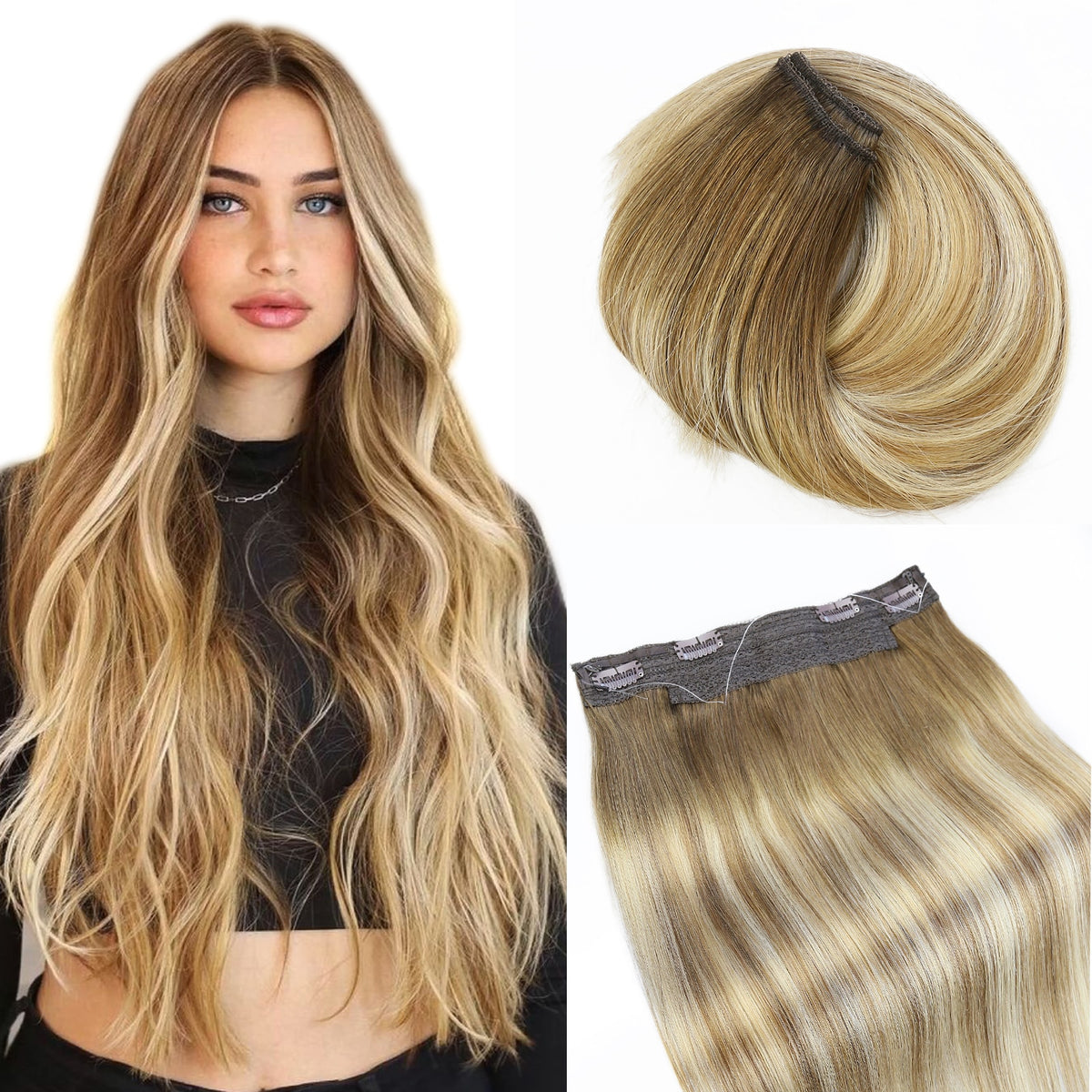 100% Peruvian Human Remy Hair Invisible Wire Weft