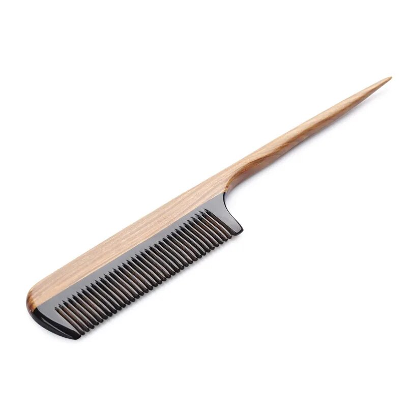 Natural Fine Tooth Wooden Tail Comb