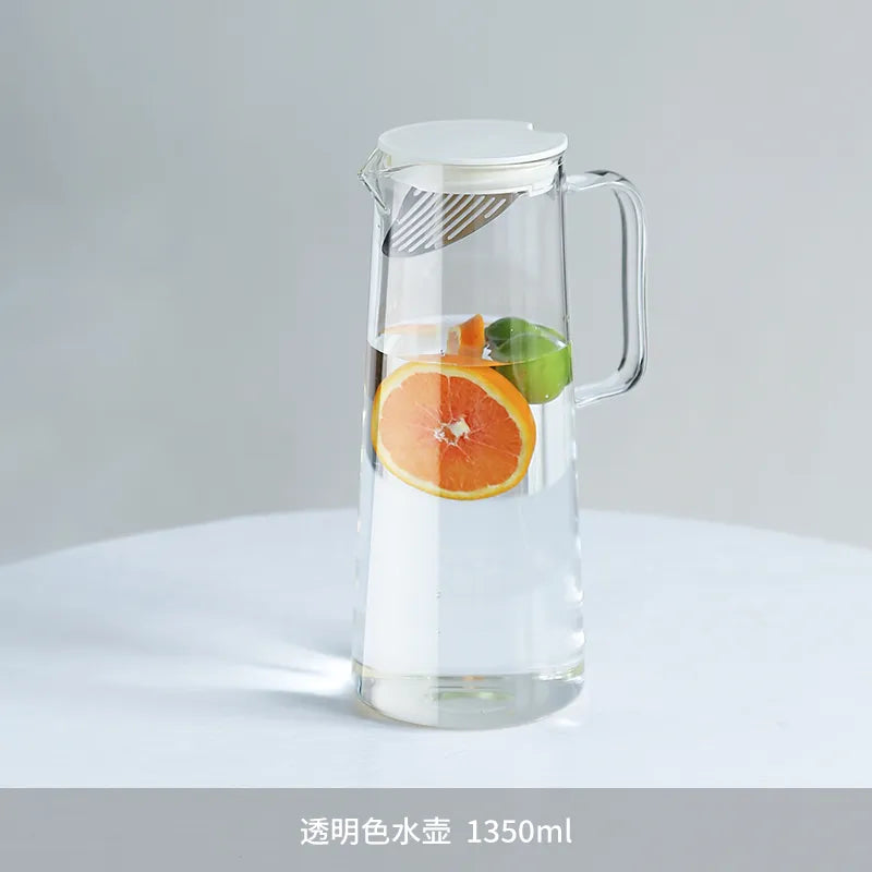 1.8L Glass Pitcher with Lid