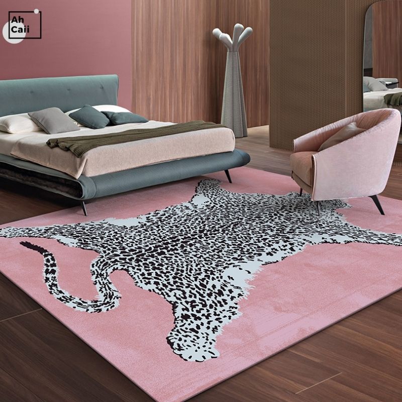 Pink Leopard Rug